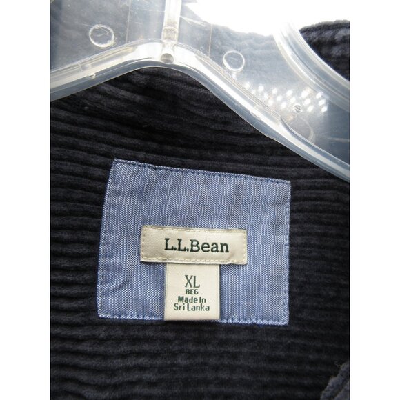 LL Bean Top XL Corduroy Tunic Shirt Button Down Classic Heritage - Picture 8 of 10